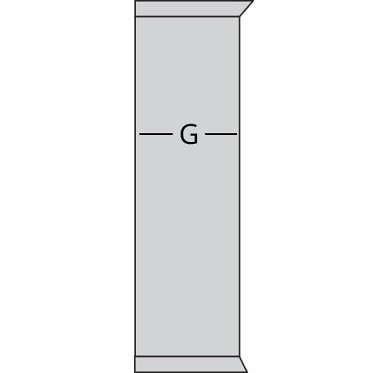 bookcase side measuring diagram