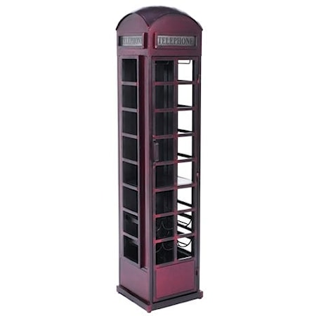 Vintage Telephone Booth Bar