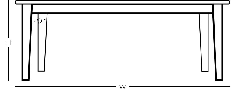 Dimensions - Rectangular Coffee Table