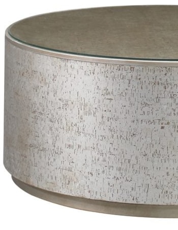 ROUND DRUM COCKTAIL TABLE