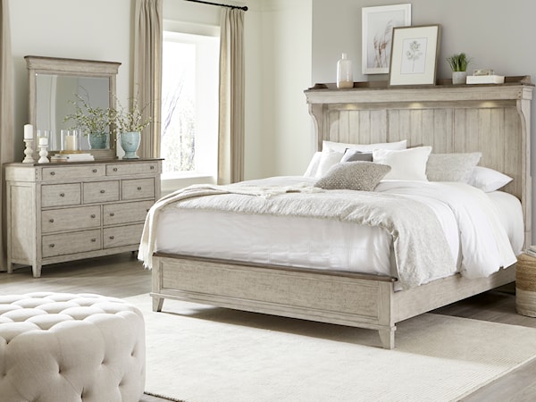 3-Piece Queen Mantle Bedroom Set