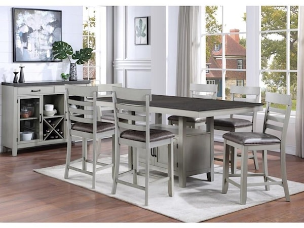 5 Piece Counter Height Dining Set