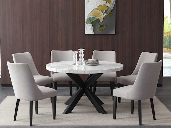 Dining Set with 6 Chairs