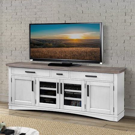 76" TV Console with Power Center