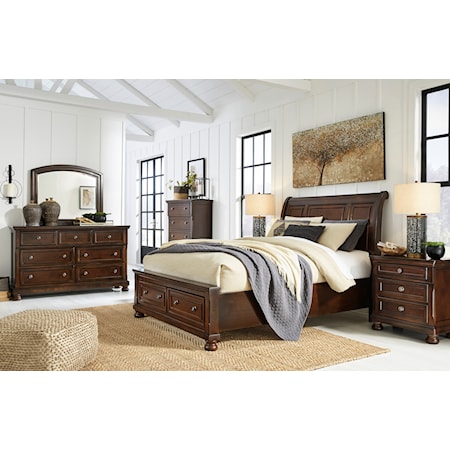 Queen Sleigh Bed