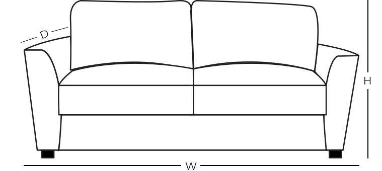 Dimensions - Reclining Loveseat