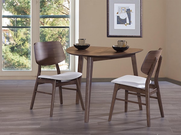 Mid Century Modern 3 Piece Dining Set