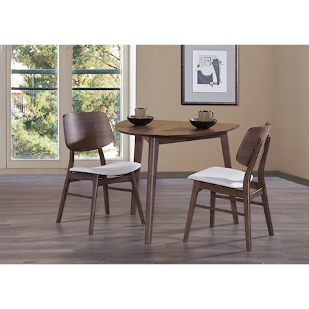 Mid Century Modern 3 Piece Dining Set