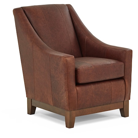 TOP GRAIN LEATHER CLUB CHAIR