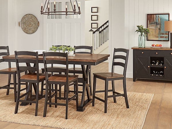 5 PIECE COUNTER HEIGHT DINING SET