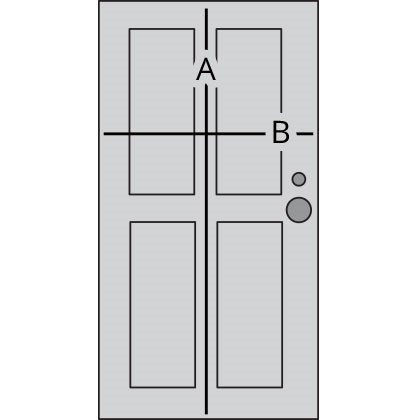 door measuring diagram