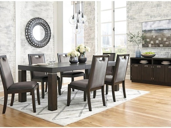 7-Piece Rectangular Dining Table Set