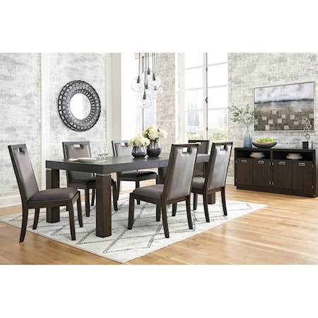 7-Piece Rectangular Dining Table Set