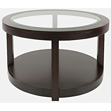 Round Castered Cocktail Table