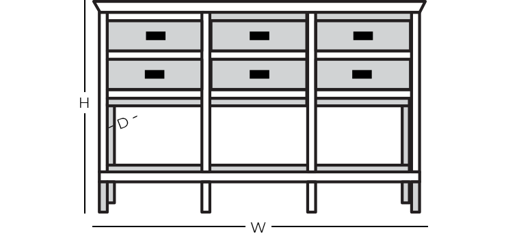 Dimensions - Console/Sofa Table