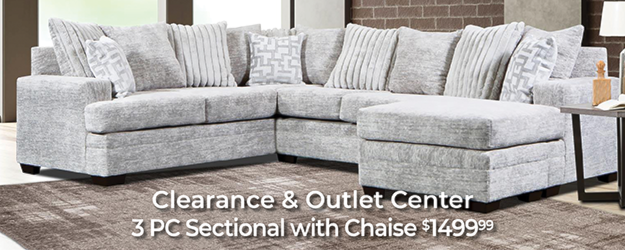 Clearance and Outlet 3 PC Sectional