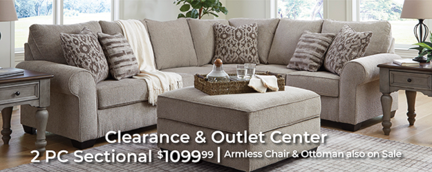 Clearance & Outlet Center 2 PC Sectional